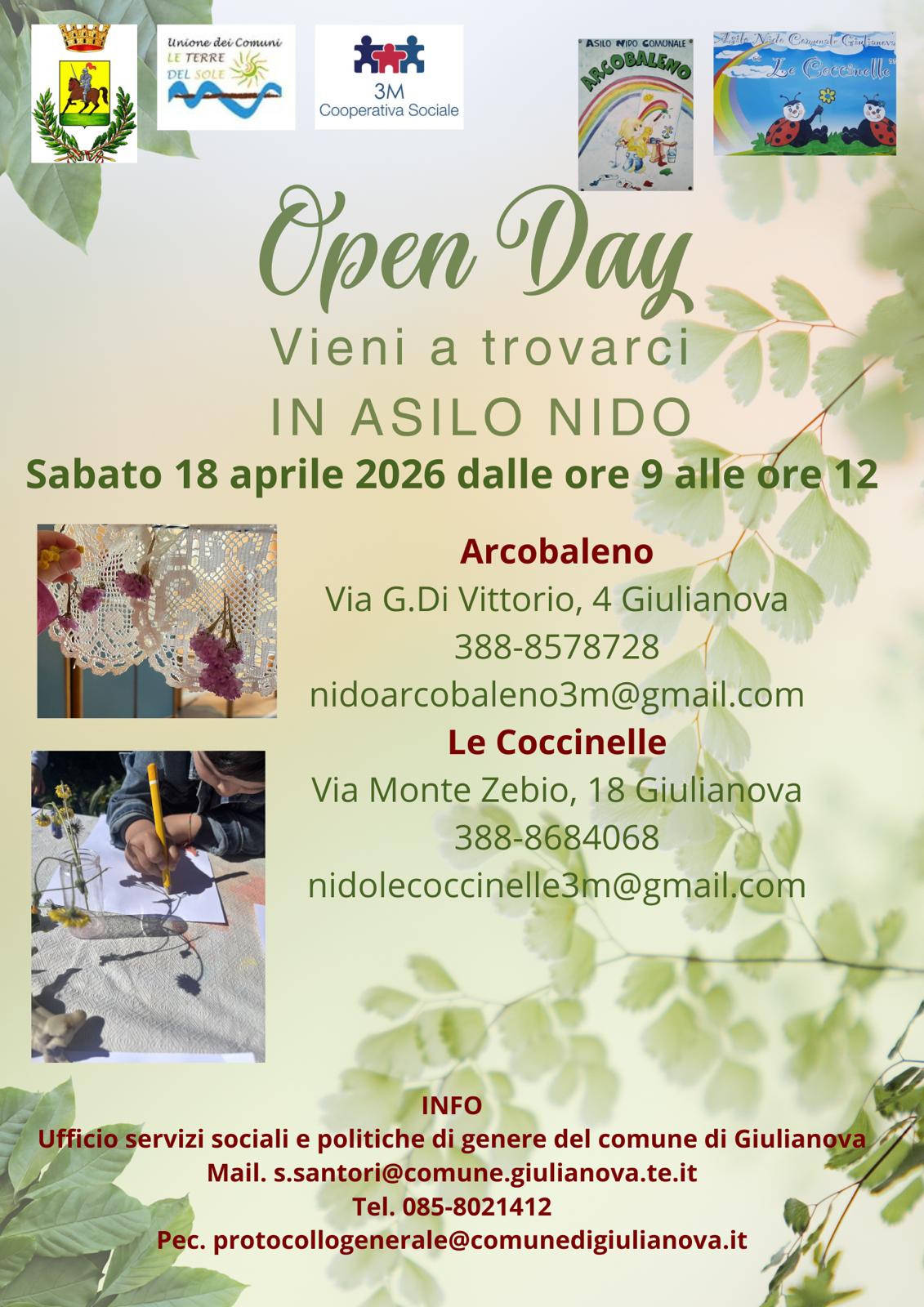 Asili nido - Open day 2026